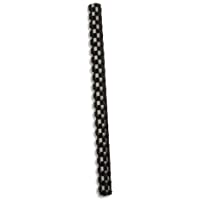 5 Star Binding Canutillo de plástico para encuadernar 21 Anillo 95 Hojas A4 12mm- Negro [Paquete of 100]